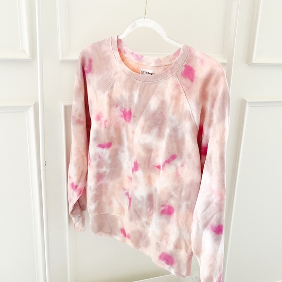 Tie-Dye Pink and White Women's Top - Picture 1 of 5
